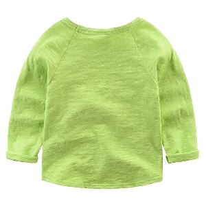 Детски пролетни блузи за момчета с плътен цвят - 5 модела 