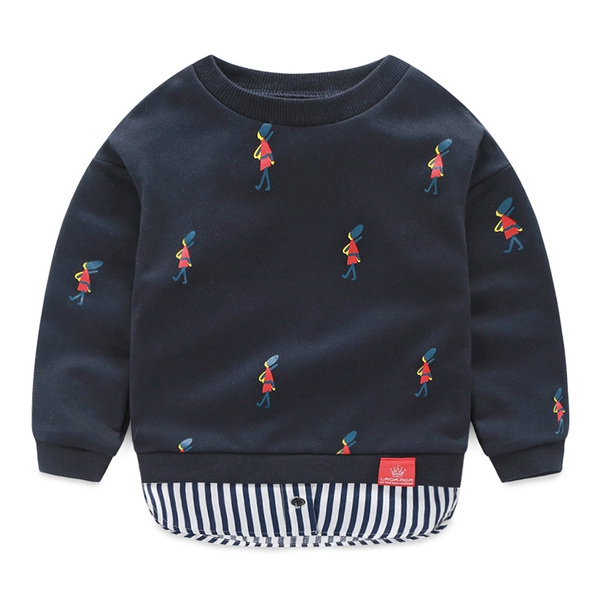 Детски блузи за момчета - в сив,черен и бял цвят