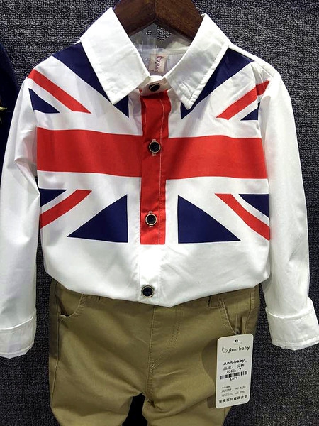 Бяла детска риза