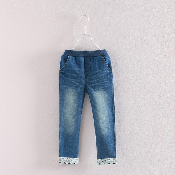 Модерни детски дънки за момичета - 2 модела