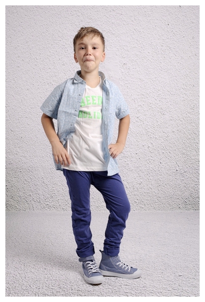 Детски ризи с къс ръкав за момчета - 8 модела 