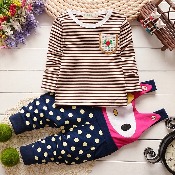 Пролетни комплект за момиченца различни цветове и модели