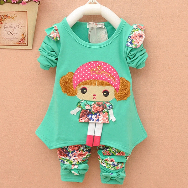 Пролетни комплект за момиченца различни цветове и модели