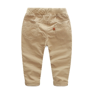 Детски панталонки за момчета - в син и бежов цвят