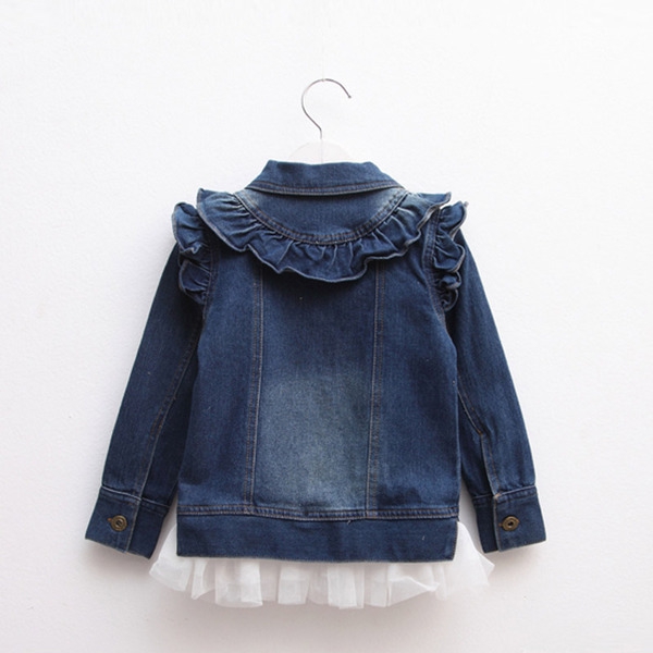 Сладко детско дънково яке за момичета - 1 модел