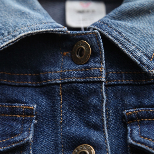 Сладко детско дънково яке за момичета - 1 модел