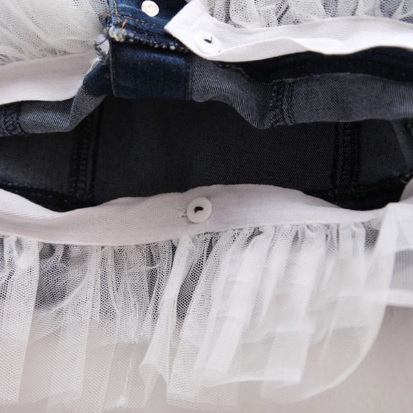 Сладко детско дънково яке за момичета - 1 модел