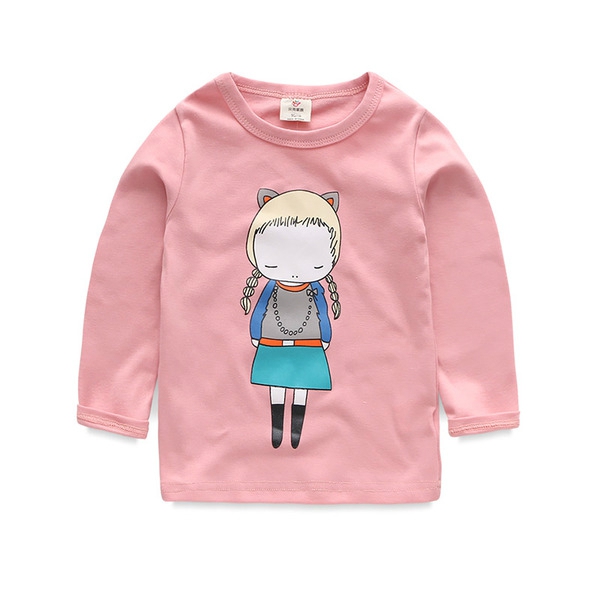 Детски блузи за момичета - различни анимационни изображения в много различни цветове