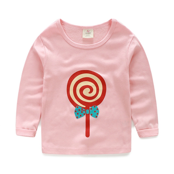 Детски блузи за момичета - различни анимационни изображения в много различни цветове