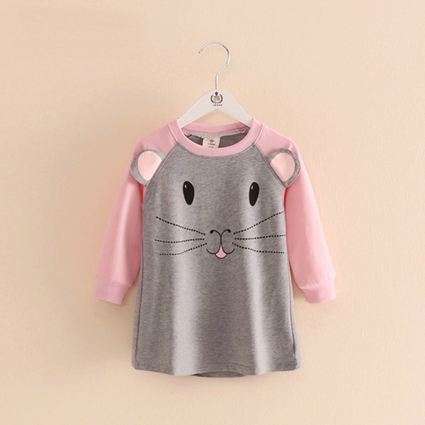 Детски блузи за момичета с анимационни изображения - 4 модела