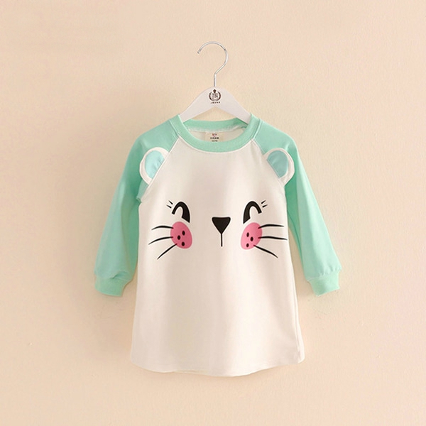Детски блузи за момичета с анимационни изображения - 4 модела