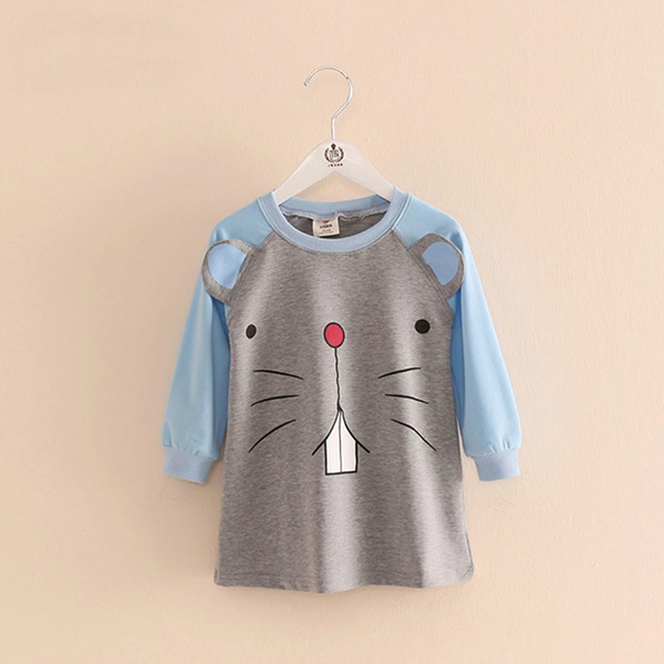 Детски блузи за момичета с анимационни изображения - 4 модела