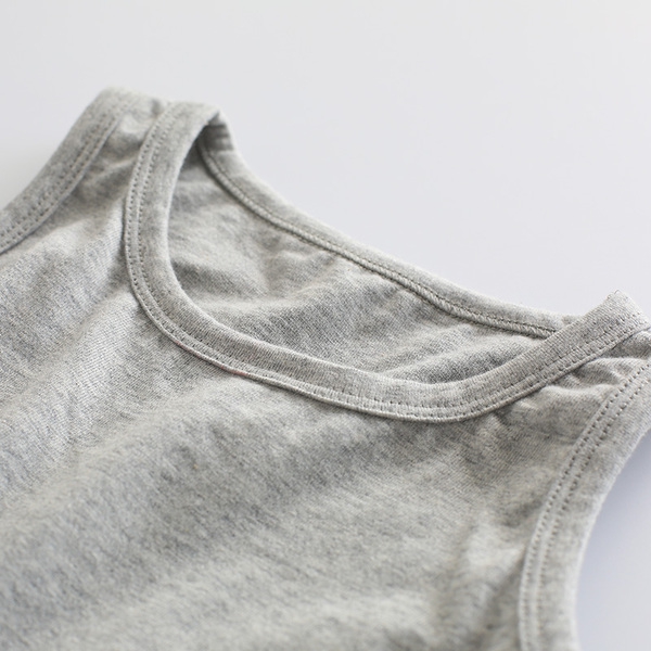 Детско сиво широко потниче за момичета