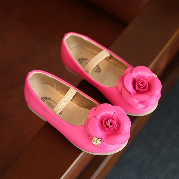 Детски пролетни балеринки за момичета - розички - черни, златисти и розови