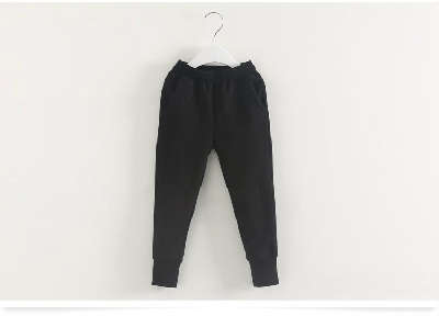 Детски спортни панталони за момчета - в черен и сив цвят