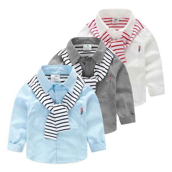 Детска риза за момчета в 3 цвята 