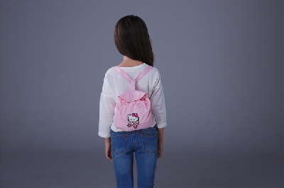 Детско пролетно яке за момичета с качулка - розово 