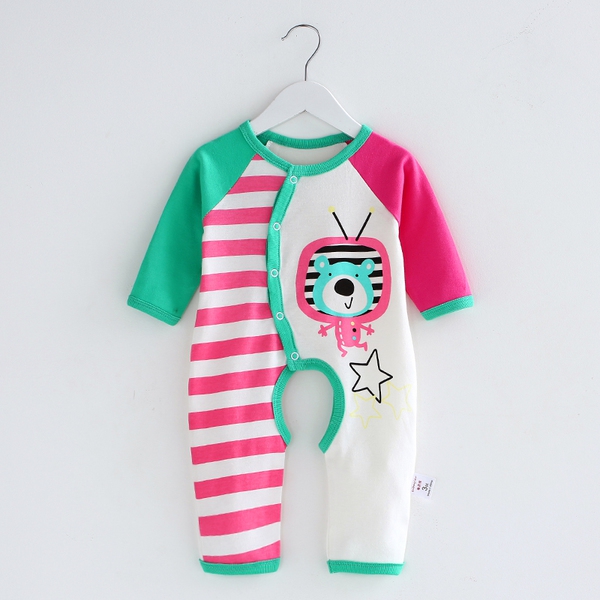 Пролетни бебешки дрехи за момчета и момичета - на райета, розов, син, бял ,жълт, червен и други цветове 