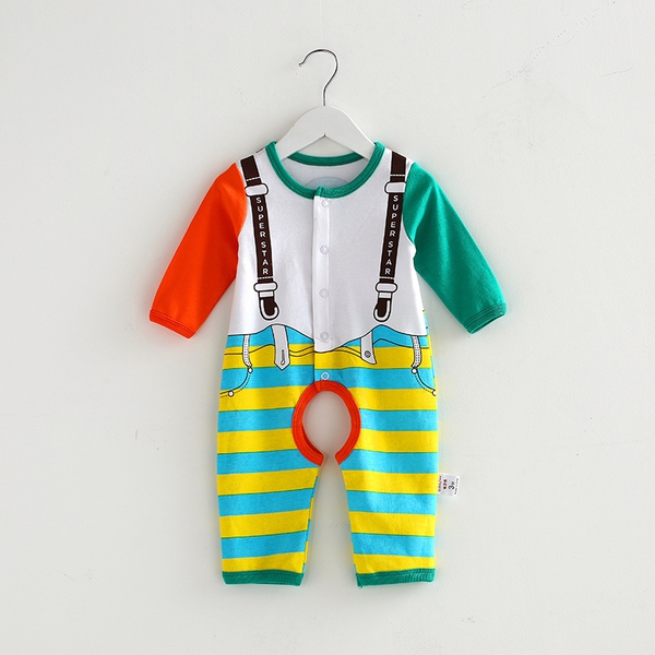 Пролетни бебешки дрехи за момчета и момичета - на райета, розов, син, бял ,жълт, червен и други цветове 