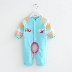 Пролетни бебешки дрехи за момчета и момичета - на райета, розов, син, бял ,жълт, червен и други цветове 