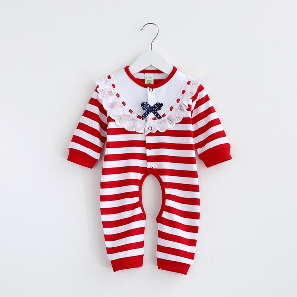 Пролетни бебешки дрехи за момчета и момичета - на райета, розов, син, бял ,жълт, червен и други цветове 