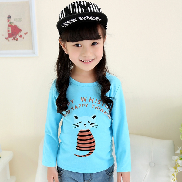 Детски блузи с дълъг ръкав за момичета - 42 модела 