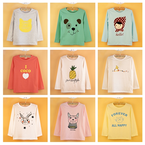 Детски блузи с дълъг ръкав за момичета - 42 модела 