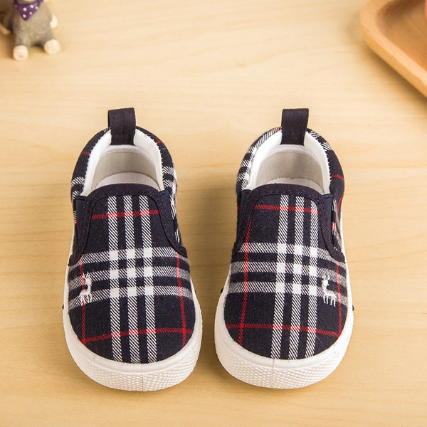 Карирани обувки за момчета и момичета - ежедневни