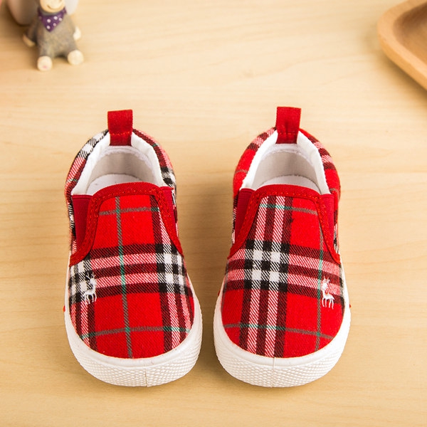 Карирани обувки за момчета и момичета - ежедневни
