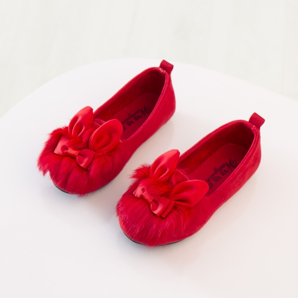 Детски обувки с панделка за момичета в 3 цвята