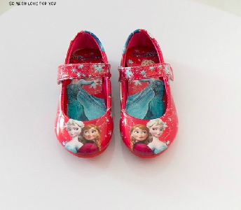 Детски обувки за момичета в червен син и лилав цвят