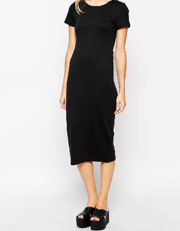 Рокля Only Plain Calf Jersey 