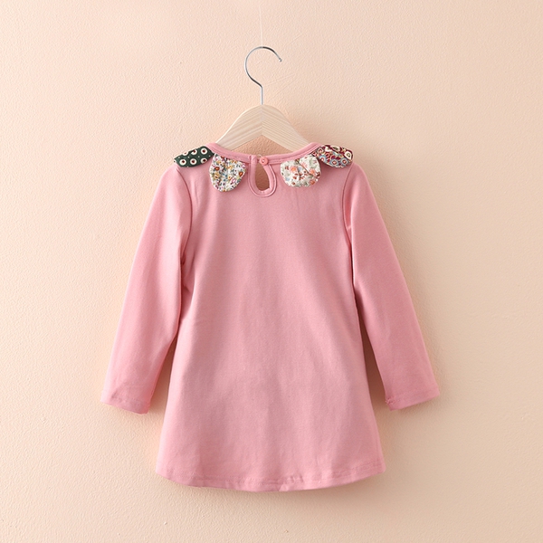 Детска туника за момичета - в розов и лилав цвят