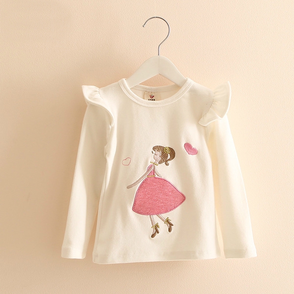 Детски блузки за момичета - в розов,сив,бял и черен цвят