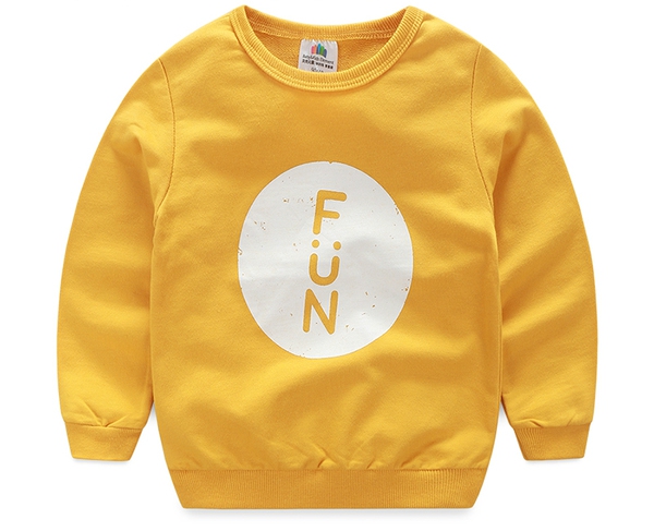 Παιδικά t-shirts για αγόρια με O-κολάρο - σε κίτρινο, ροζ, πράσινο και μπλε χρώμα