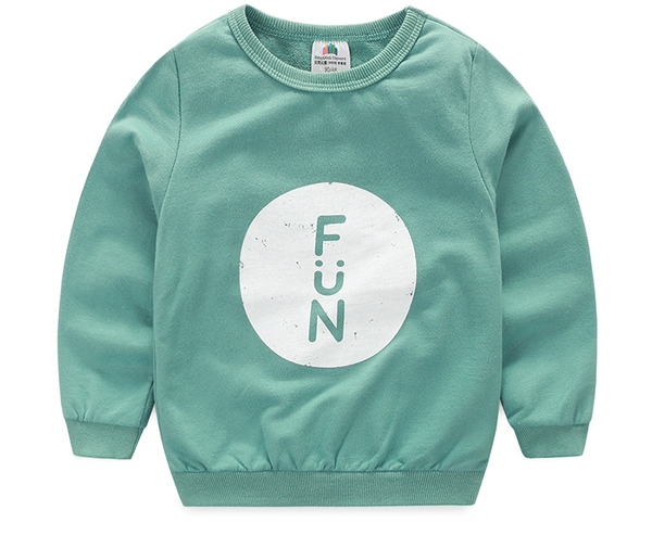 Παιδικά t-shirts για αγόρια με O-κολάρο - σε κίτρινο, ροζ, πράσινο και μπλε χρώμα