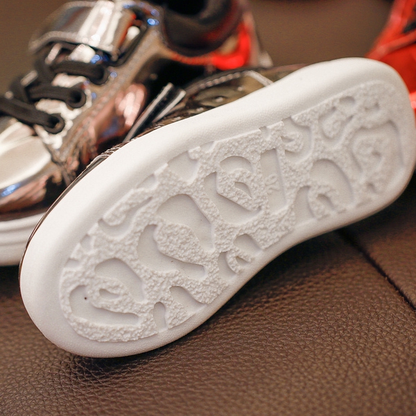 Лачени обувки в 3 цвята - сив розов червен