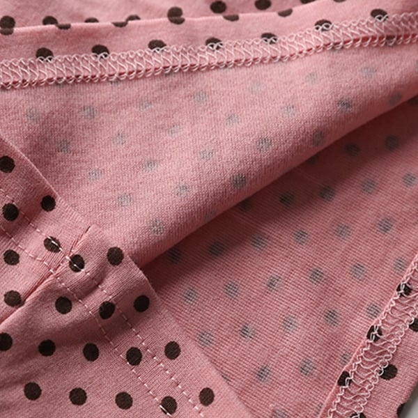 Модерна детска блуза на точки за момичета - в розов,син и бял цвят