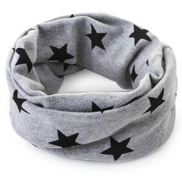 Детски стилни шалчета за момчета и момичета - сини, червени, сиви с шарки