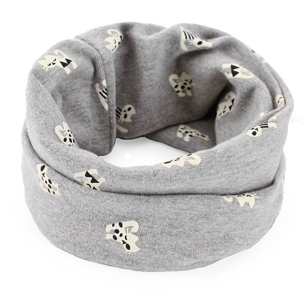 Детски стилни шалчета за момчета и момичета - сини, червени, сиви с шарки