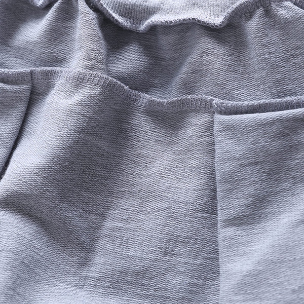 Детски спортен панталон за момчета - в сив и черен цвят