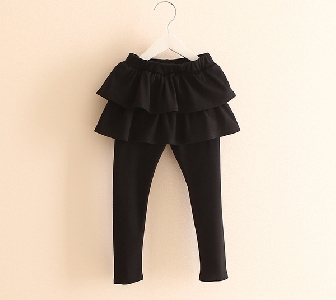 Детски панталон-пола - в розов,черен,кафяв и сив цвят