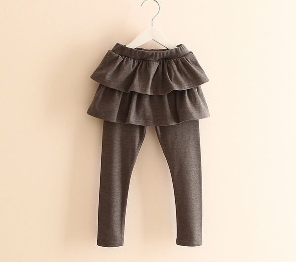 Детски панталон-пола - в розов,черен,кафяв и сив цвят