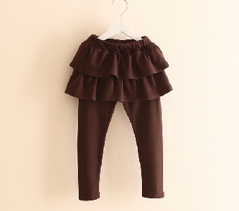 Детски панталон-пола - в розов,черен,кафяв и сив цвят