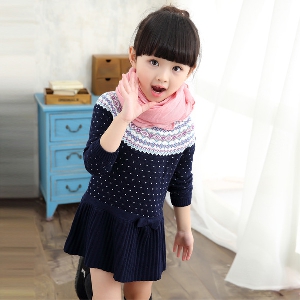 Детски плетени рокли - 2 модела 