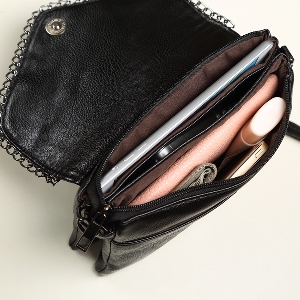 Дамска чанта за рамо малък и голям размер - черен цвят