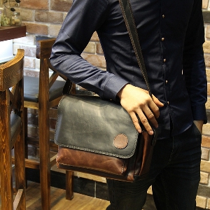 Уникална мъжка чанта от изкуствена кожа - 1 модел