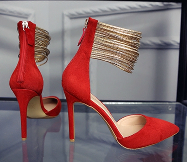 Κυρίες σουέτ παπούτσια με ηλεκτρική ενέργεια