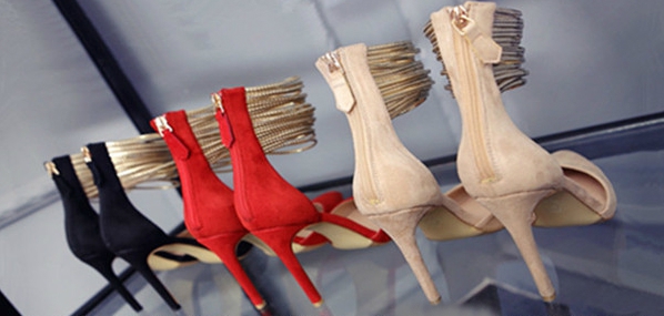 Κυρίες σουέτ παπούτσια με ηλεκτρική ενέργεια