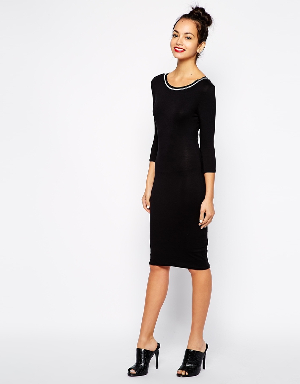 Черна дълга рокля New Look 